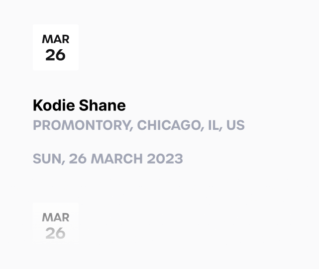 events/tours discount